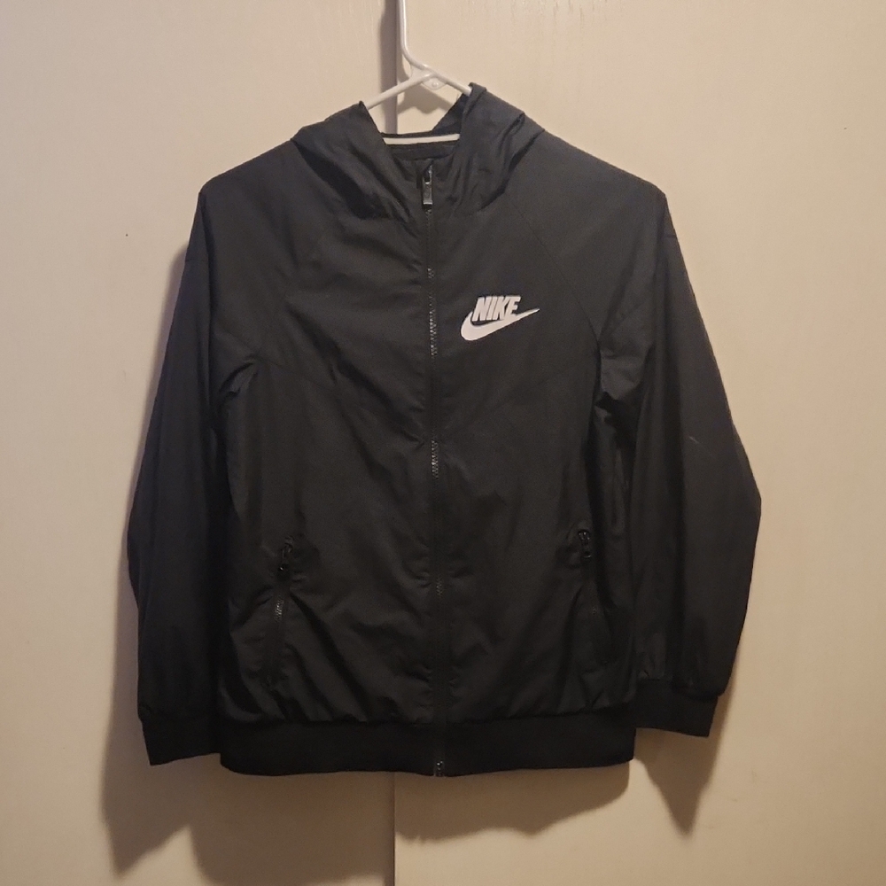 Nike Men's Black Windbreaker Jacket